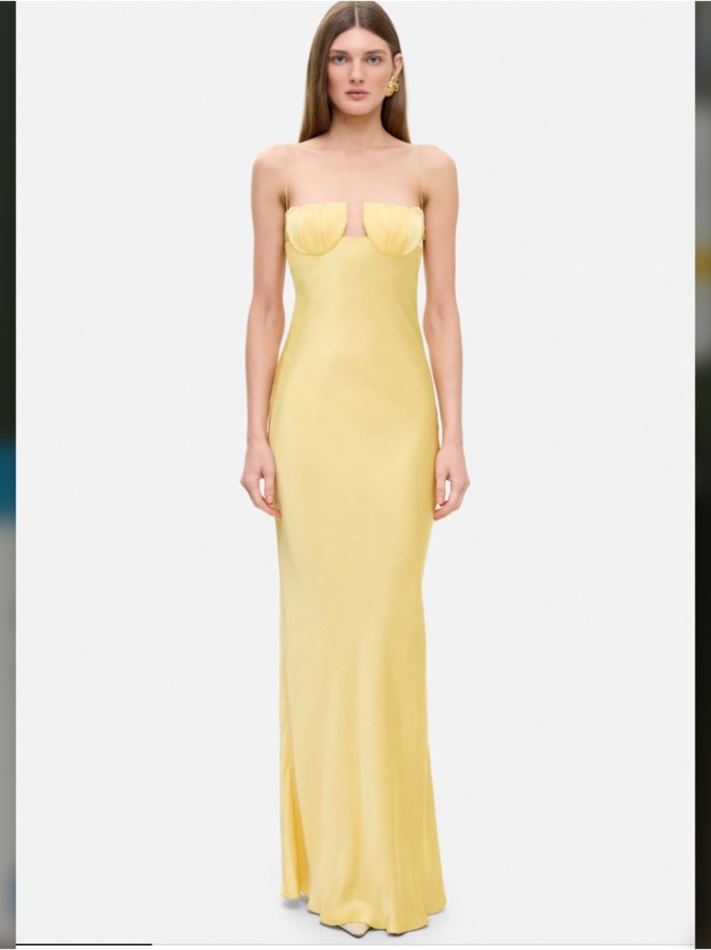 Anna October Tulip maxi Gown in Yellow
